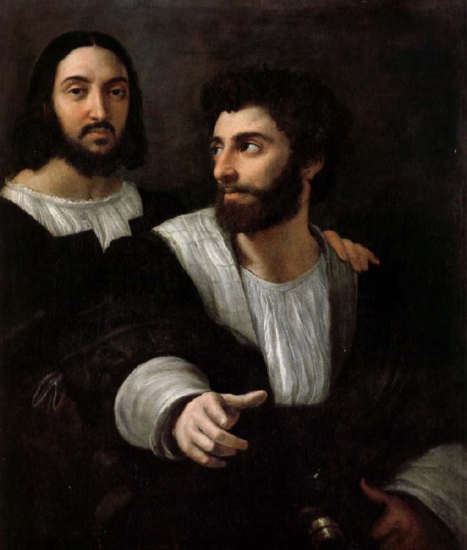  Together with a friend of a self-portrait